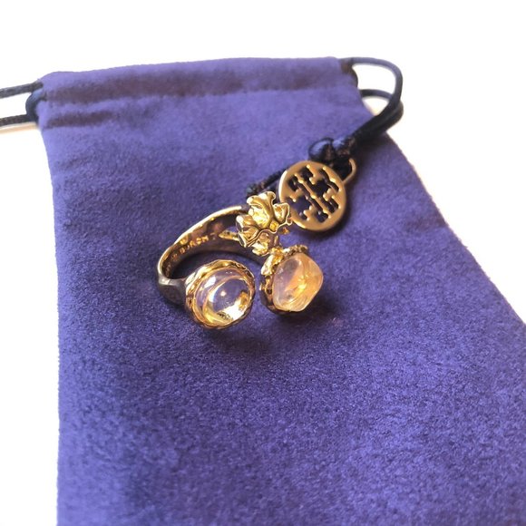 Tory Burch Roxanne Small Ring Size 7 - Picture 1 of 9